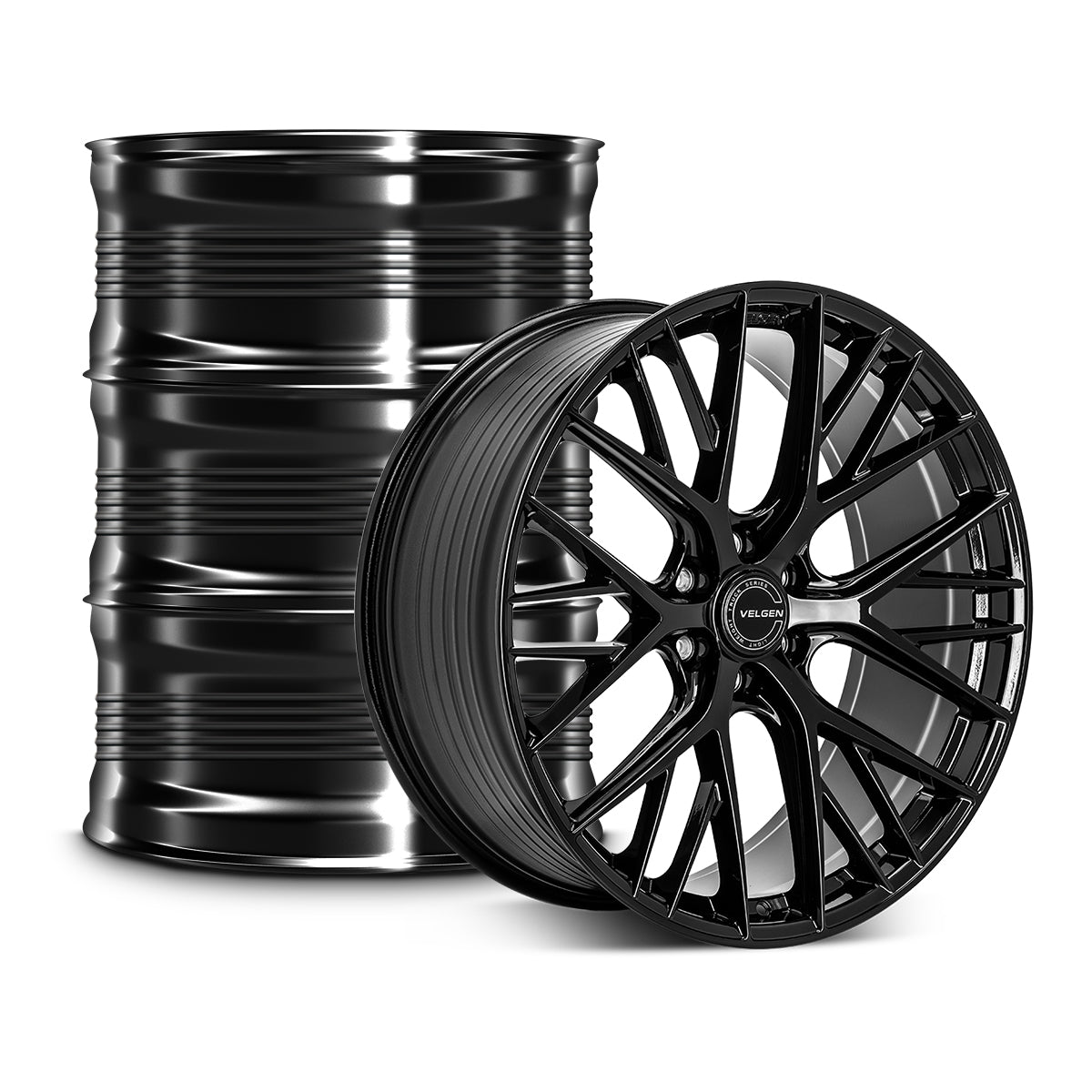 VFF-12 (6 Lug) - Gloss Black - 24x10 F&R